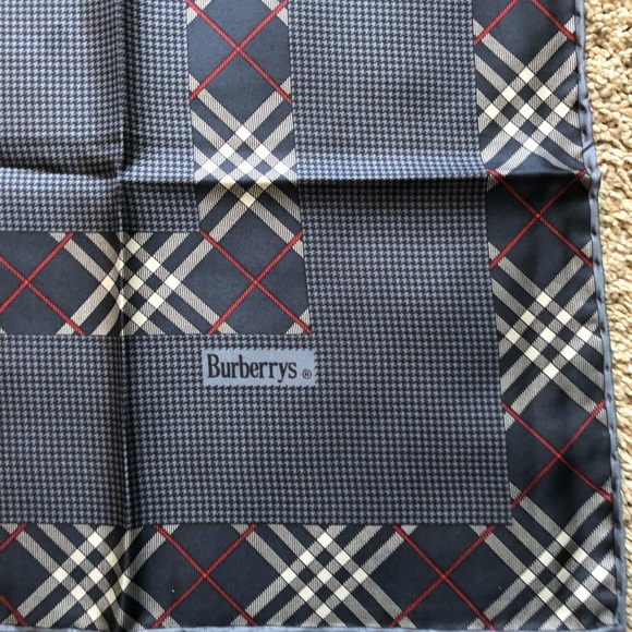 Burberry Accessories - Vintage Burberry silk scarf